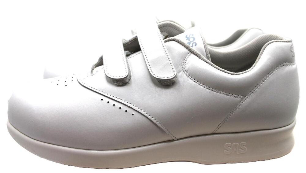 SAS Shoes Womens Size 9 Wide Comfort Walking 2 Strap Orthopedic White Leather